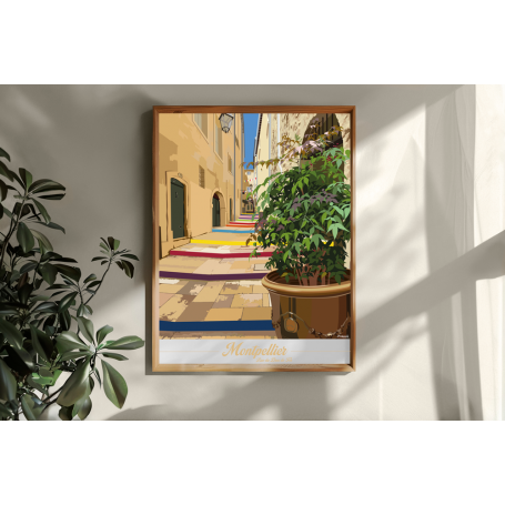 Affiche de Montpellier - Bras de fer