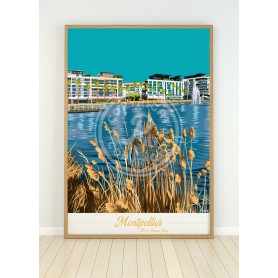 Affiche de Montpellier - bassin Jacques Coeur