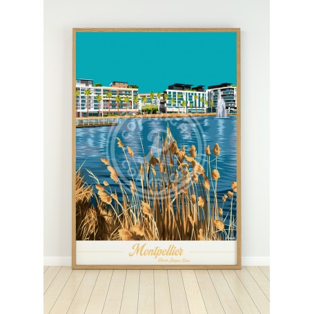 Affiche de Montpellier - bassin Jacques Coeur