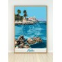 Affiche d'Antibes - rochers