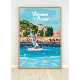 Affiche de Mandelieu la Napoule - mer