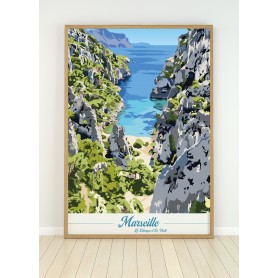 Affiche de Marseille - Calanque d'En Vault