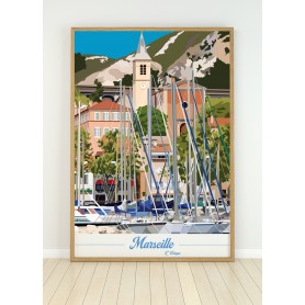 Affiche de Marseille - L'Estaque