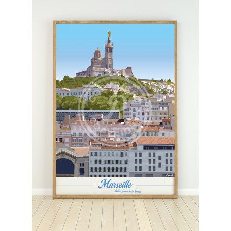 Affiche de Marseille - Notre Dame de la Garde