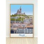 Affiche de Marseille - Notre Dame de la Garde