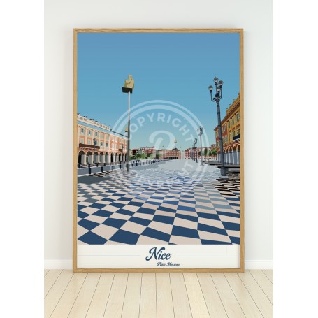 Affiche de Nice - Place Massena
