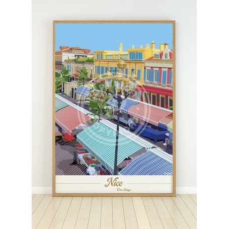 Affiche de Nice - Cours Saleya
