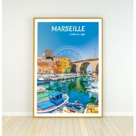 Affiche de Marseille - Vallon des Auffes