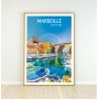 Affiche de Marseille - Vallon des Auffes