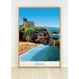 Affiche de Biarritz - villa