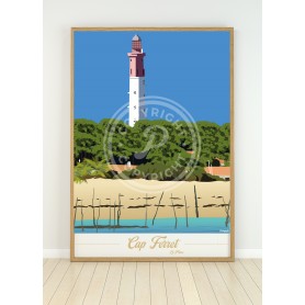 Affiche du Cap Ferret - phare