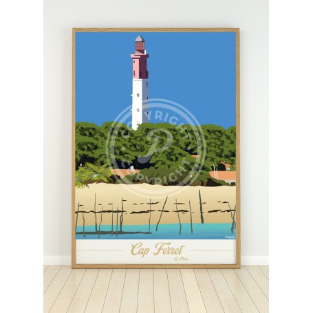 Affiche du Cap Ferret - phare