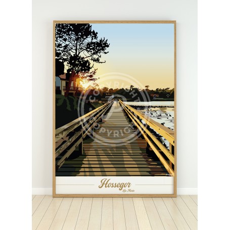 Affiche de Hossegor - ponton