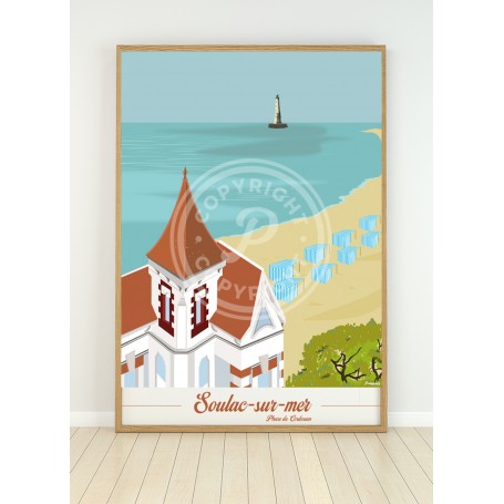 Affiche de Soulac-sur-mer - villa