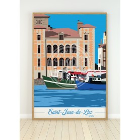 Affiche de Saint-Jean-de-Luz - le port