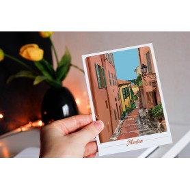 Carte Postale de Menton - ruelle