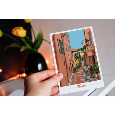 Carte Postale de Menton - ruelle