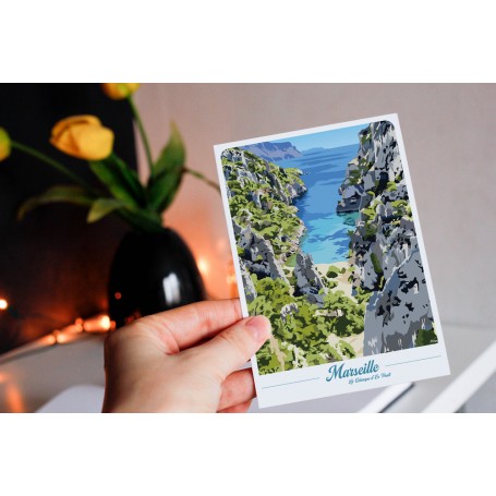 Carte Postale de Marseille - Calanque d'En Vault
