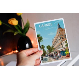 Carte Postale de Cannes - La Croisette