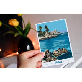 Carte Postale d'Antibes - rochers