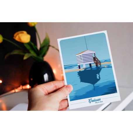 Carte postale de Gruissan - chalet