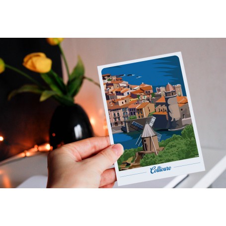 Carte Postale de Collioure - moulin