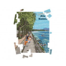 Puzzle de Aix-les-Bains - l'esplanade du lac