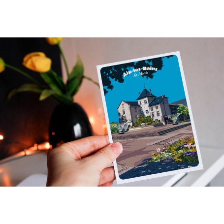 Carte postale de Aix-les-Bains - la mairie