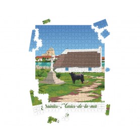 Puzzle des Saintes-Maries-de-la-Mer - taureau