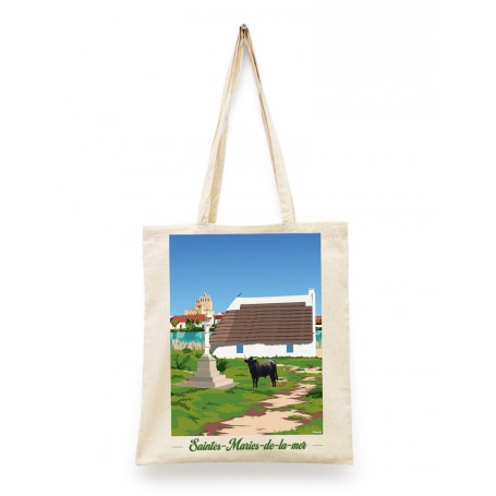 Tote Bag des Saintes-Maries-de-la-Mer - taureau