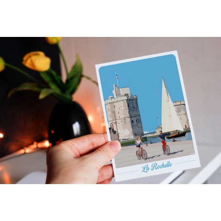 Carte postale de La Rochelle - port