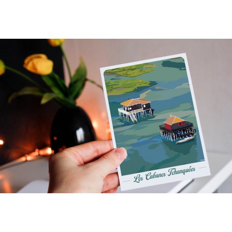 Carte postale des Cabanes Tchanquées