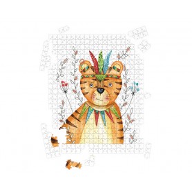 Puzzle Tigre valeureux - collaboration avec l'illustratrice Ipiapia