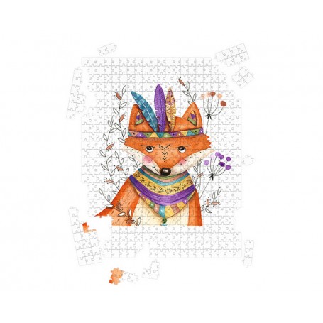 Puzzle Renard courageux - collaboration avec l'illustratrice Ipiapia