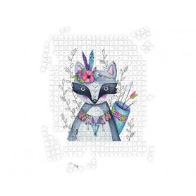 Puzzle Raton heureux - collaboration avec l'illustratrice Ipiapia