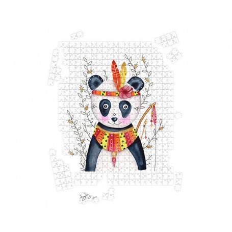 Puzzle Panda serein - collaboration avec l'illustratrice Ipiapia