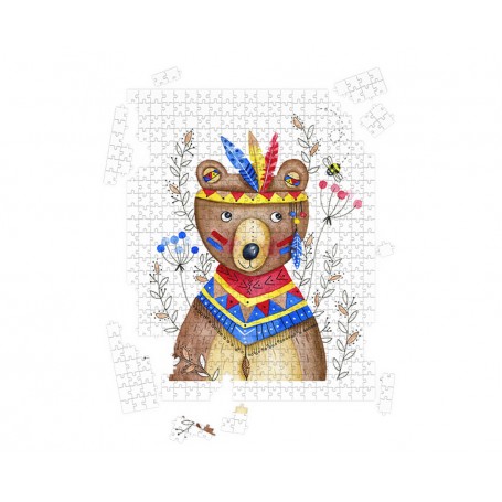 Puzzle Ourson distrait - collaboration avec l'illustratrice Ipiapia