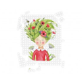 Puzzle Flore - collaboration avec l'illustratrice Ipiapia