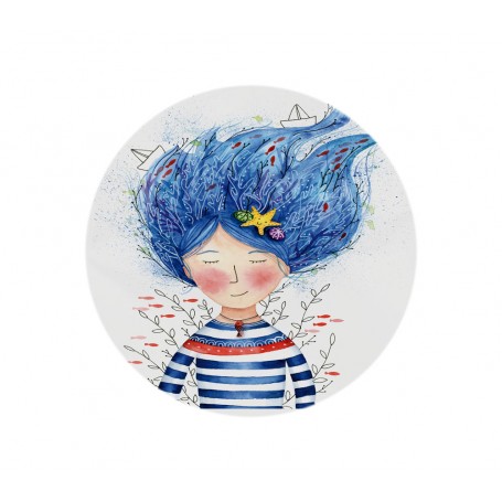 Stickers Ondine - collaboration avec l'illustratrice Ipiapia