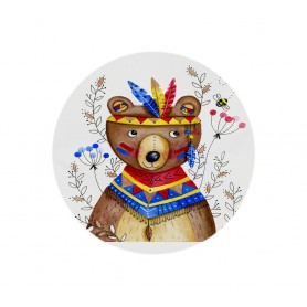 Stickers Ourson distrait - collaboration avec l'illustratrice Ipiapia