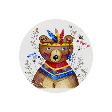 Stickers Ourson distrait - collaboration avec l'illustratrice Ipiapia