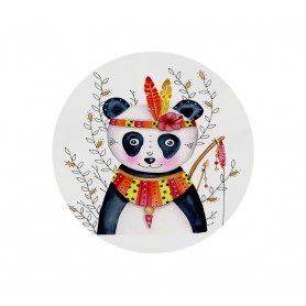 Stickers Panda serein - collaboration avec l'illustratrice Ipiapia