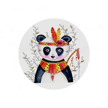 Stickers Panda serein - collaboration avec l'illustratrice Ipiapia