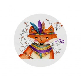 Stickers Renard courageux - collaboration avec l'illustratrice Ipiapia