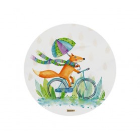 Stickers Renard vélo - collaboration avec l'illustratrice Ipiapia