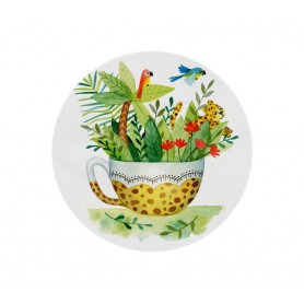 Stickers Tasse jungle - collaboration avec l'illustratrice Ipiapia