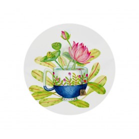 Stickers Tasse lotus - collaboration avec l'illustratrice Ipiapia