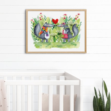 Affiche Zéphir amoureux - collaboration avec l'illustratrice Ipiapia