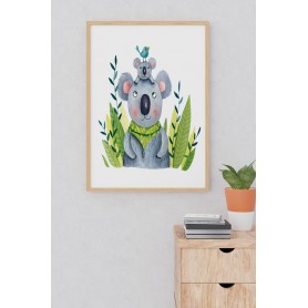 Affiche Koala - collaboration avec l'illustratrice Ipiapia