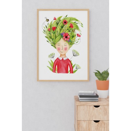 Affiche Flore - collaboration avec l'illustratrice Ipiapia